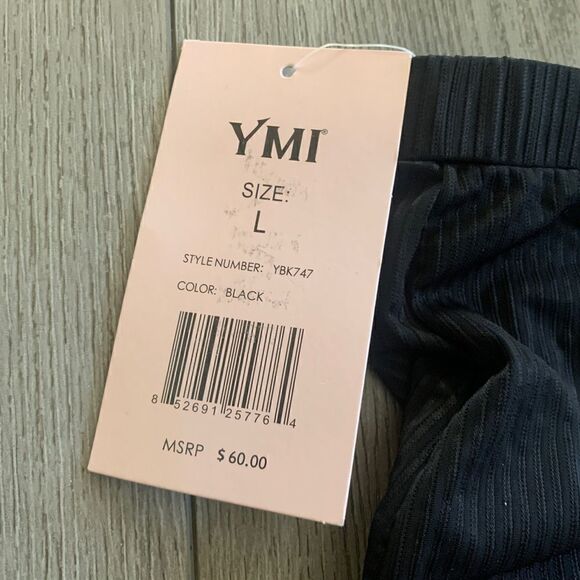 YMI woman’s L 2 pc bathing suit black - Picture 3 of 3